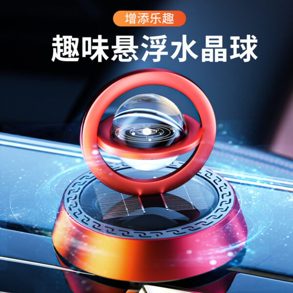Anillo de estrella creativo Coche giratorio solar Perfume Coche Aromaterapia Adornos de suspensión Decoraciones interiores de coches para hombres al por mayor