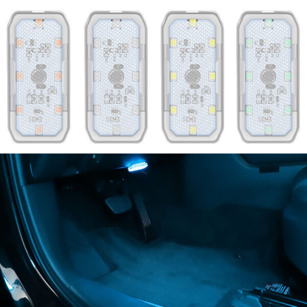Luz LED multifunción para techo - Ambiental/lectura/emergencia, carga USB, táctil